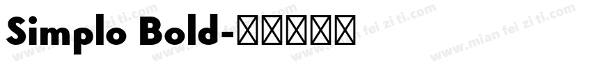 Simplo Bold字体转换